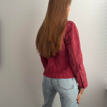Load image into Gallery viewer, Pink suede leather jacket size S
