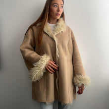 Load image into Gallery viewer, Tan and cream coat size large
