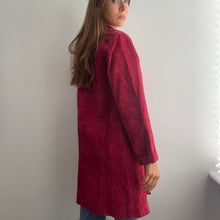 Load image into Gallery viewer, Bright pink suede leather jacket size XS
