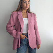 Load image into Gallery viewer, St Michael vintage pink blazer jacket size large
