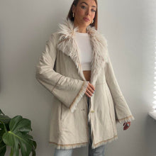 Load image into Gallery viewer, Cream winter coat size 12
