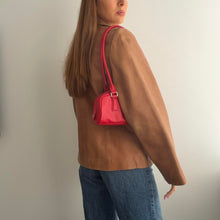 Load image into Gallery viewer, Tan brown leather blazer jacket size 12
