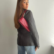 Load image into Gallery viewer, Brown funnel neck leather jacket size XL
