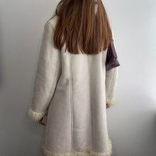 Load image into Gallery viewer, Cream afghan coat size large
