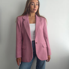 Load image into Gallery viewer, St Michael vintage pink blazer jacket size large
