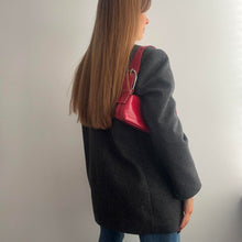 Load image into Gallery viewer, Grey wool blend blazer jacket size 14
