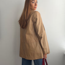 Load image into Gallery viewer, Caramel leather jacket size 16
