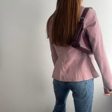 Load image into Gallery viewer, Pink suede leather blazer jacket size 12
