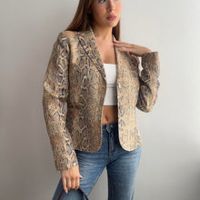 Load image into Gallery viewer, Snake print blazer jacket size 12
