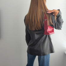 Load image into Gallery viewer, Brown funnel neck leather jacket size XL
