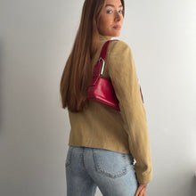 Load image into Gallery viewer, Mustard yellow suede blazer jacket size M
