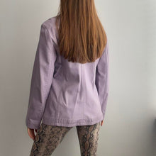 Load image into Gallery viewer, Lilac leather jacket size XL
