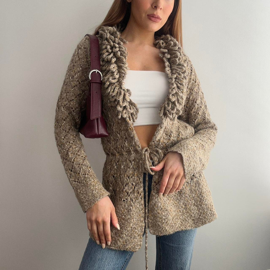 Funky knitted cardigan size S/M