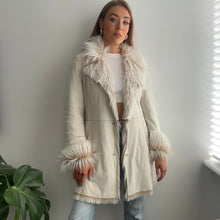 Load image into Gallery viewer, Cream winter coat size 12
