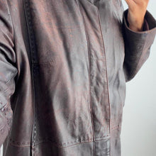 Load image into Gallery viewer, Brown distressed leather jacket size 20
