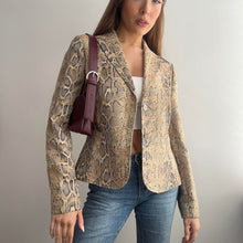 Load image into Gallery viewer, Snake print blazer jacket size 12
