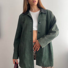 Load image into Gallery viewer, Vintage suede leather jacket size 16
