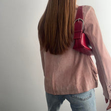 Load image into Gallery viewer, Pink suede leather blazer jacket size 12
